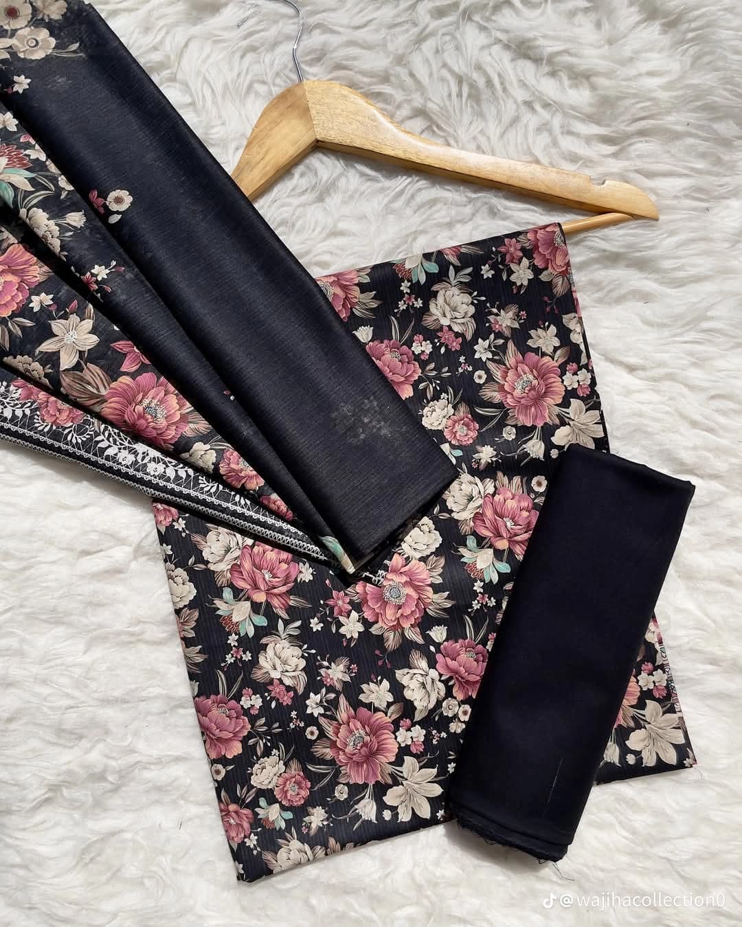 Floral print Bin Saeed 3P