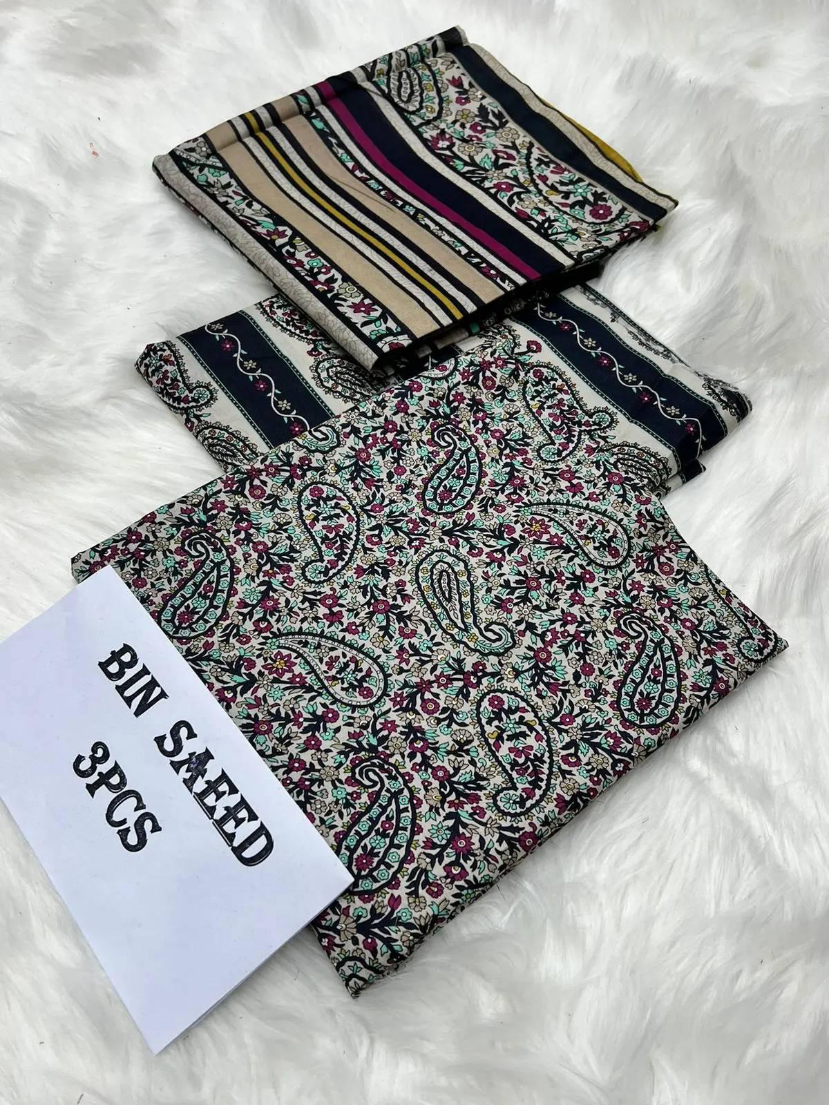 Unstitched By Bin Saeed