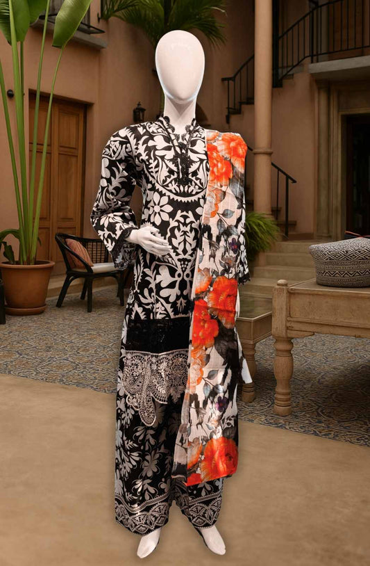 Multicolor Embroidered Lawn stitched suit - By MultiWear