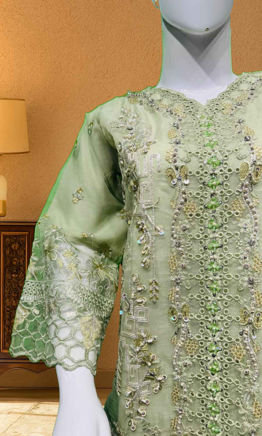 3 piece Light Green - Fancy