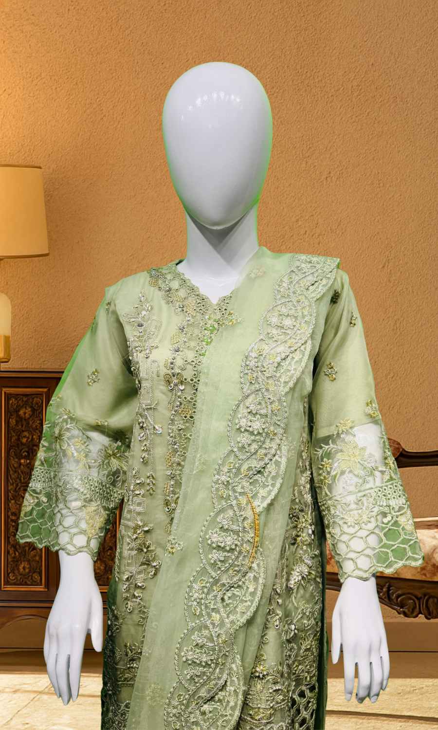 3 piece Light Green - Fancy