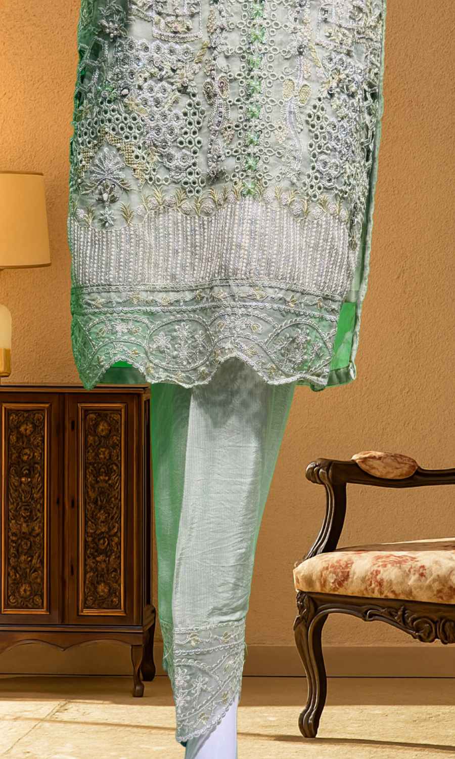 3 piece Light Green - Fancy