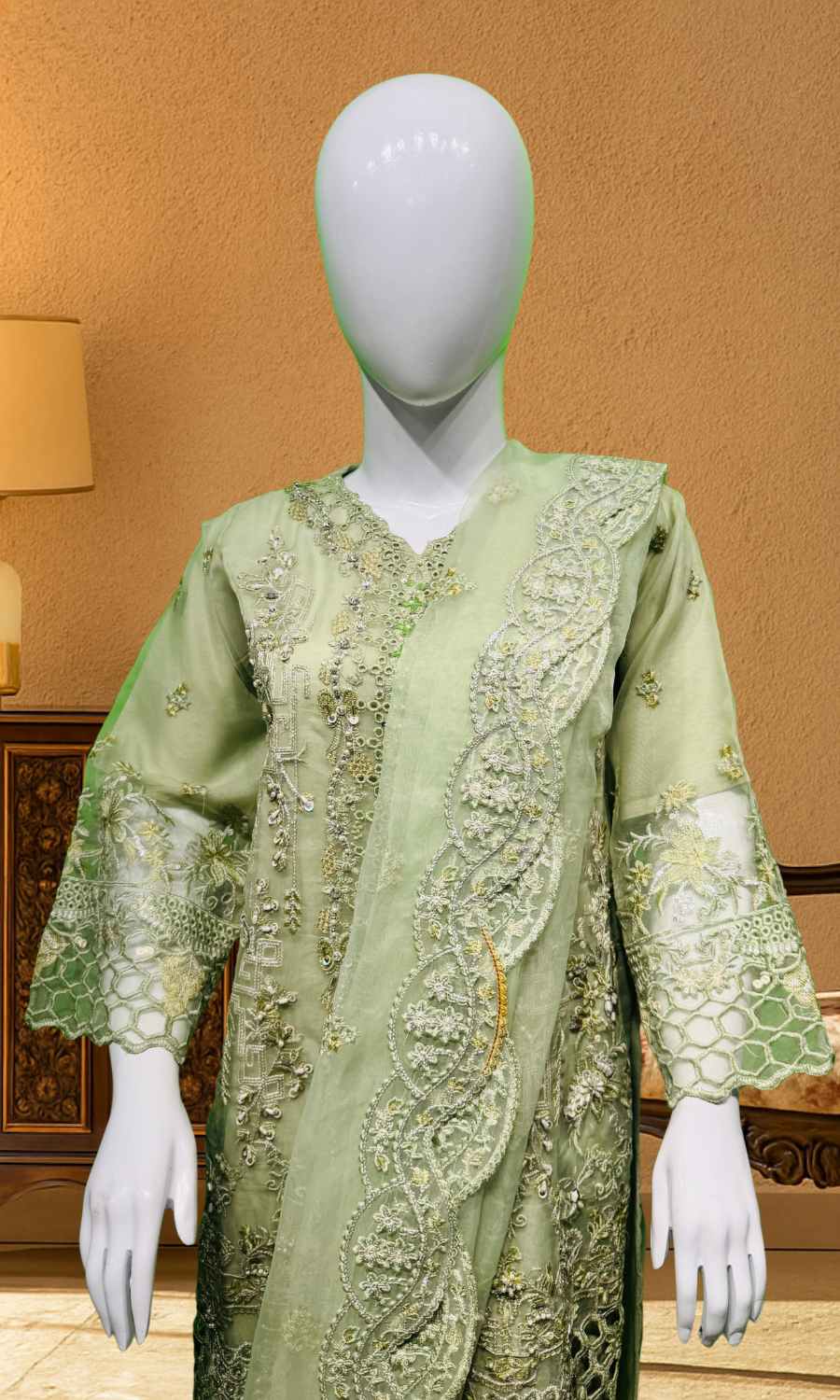 3 piece Light Green - Fancy