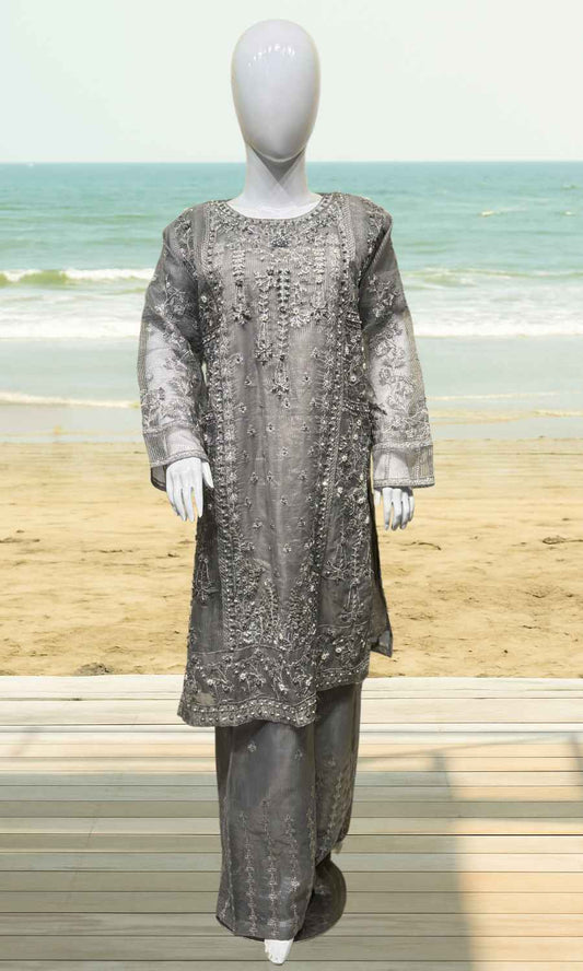 Charcoal Grey Fancy Dress -3P