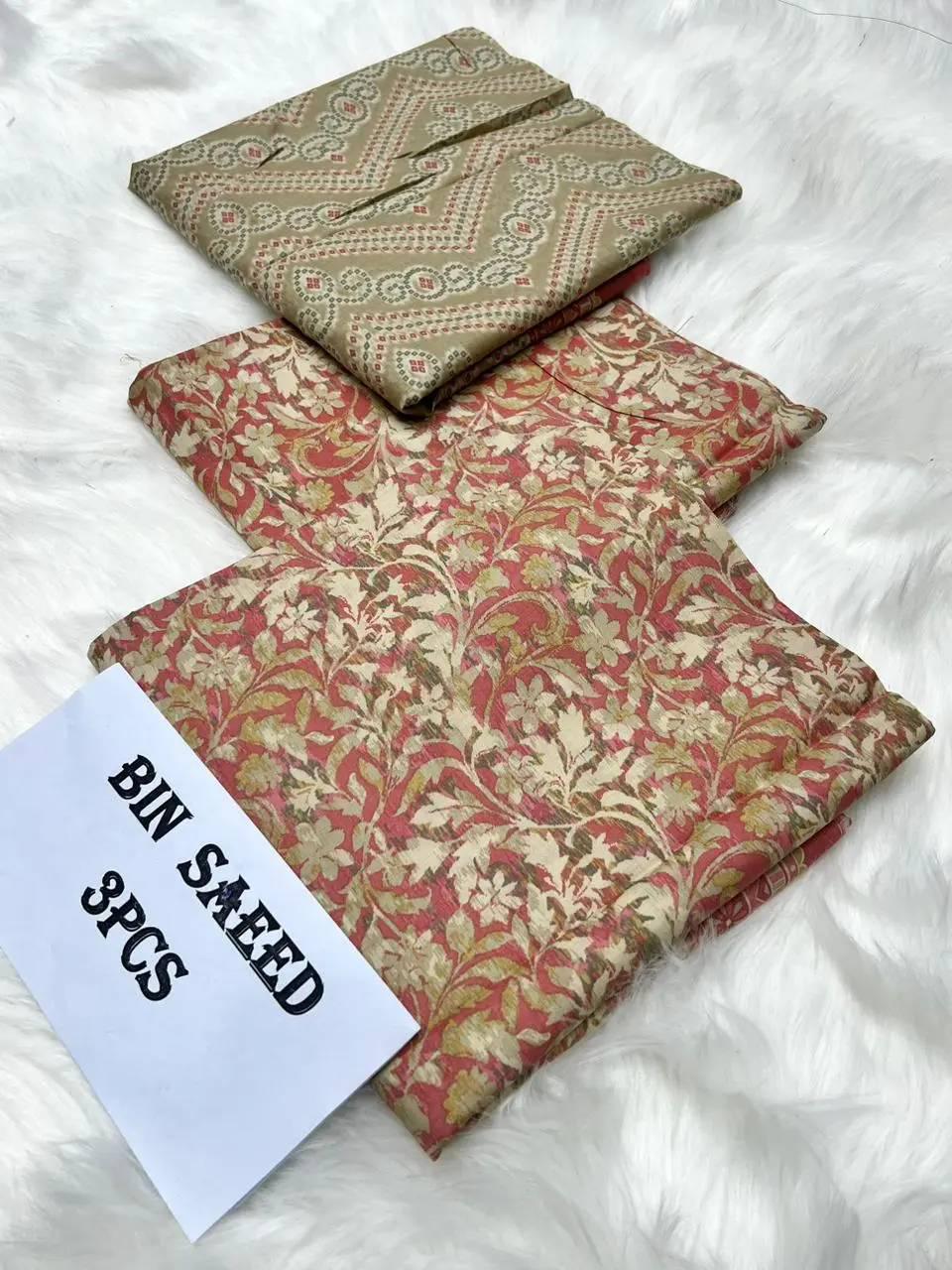 Unstitched By Bin Saeed