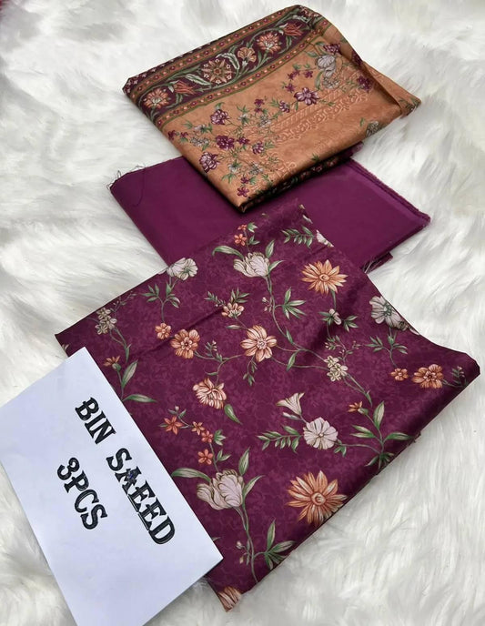 Unstitched By Bin Saeed